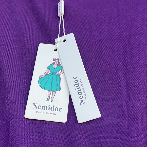 Nemidor Wrap Swing Dress size 14 - Picture 5 of 10
